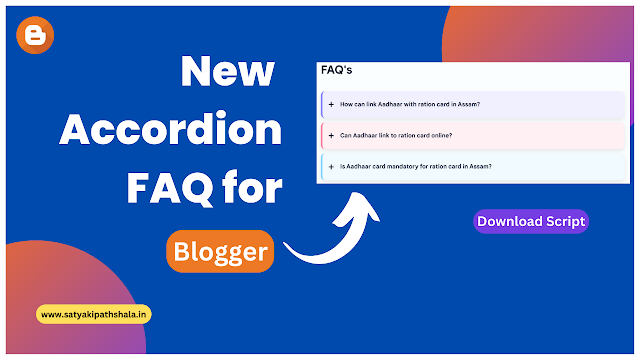 Create Accordion FAQ design on Blogger Website | Accordion FAQ Script for Blogger