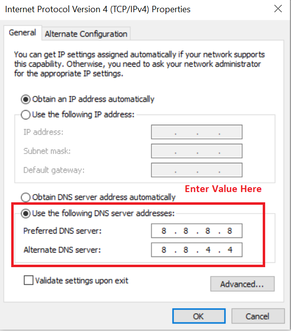 enter-dns-value